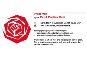 Politiek café PvdA in Middelharnis